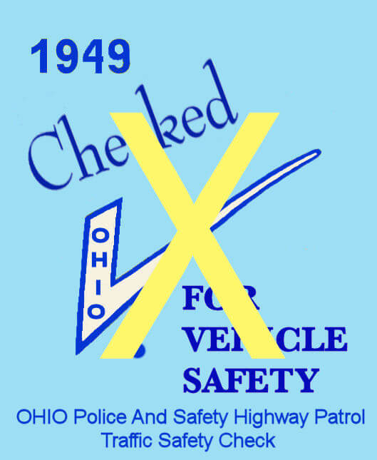 (image for) 1949 Ohio Safety Inspection sticker